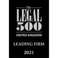 Legal 500 Leading Firm 2021